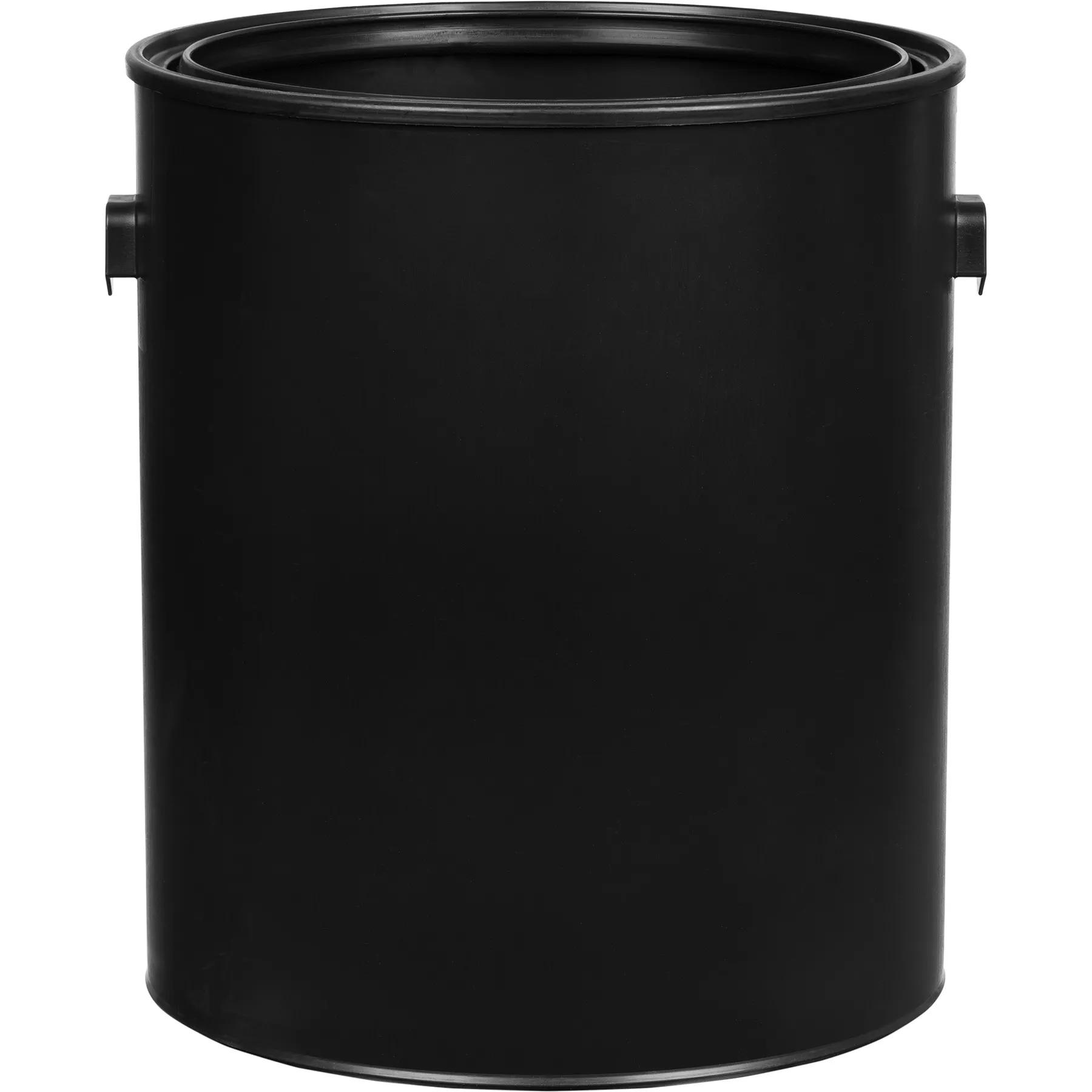 1 Gallon Black Plastic Paint Can with Ears (Bulk Pack)