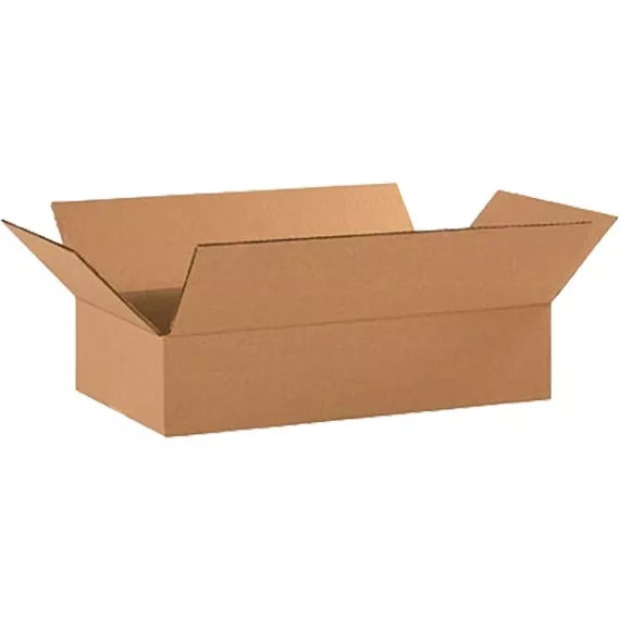18" x 10" x 4" Flat Corrugated Box, Single Wall, 200#/ECT-32