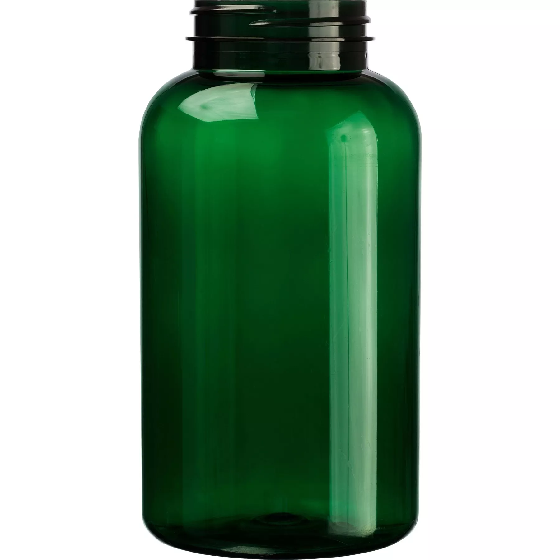 21 oz. (625 cc) Dark Green PET Plastic Packer Bottle, 53mm 53-400