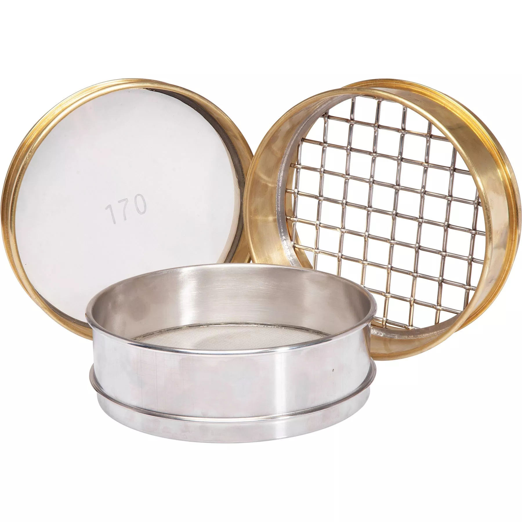 .265" Mesh Testing Sieve, 8" Dia., 1" Depth (Half), SS Frame, SS Wire Cloth