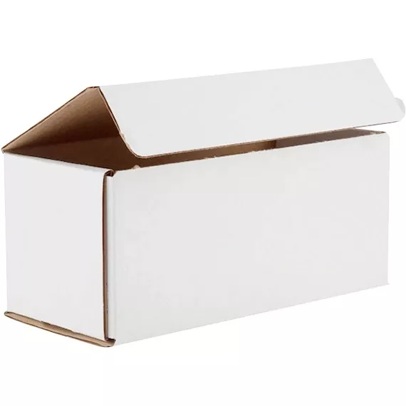 9" x 4" x 4" White Corrugated Mailer