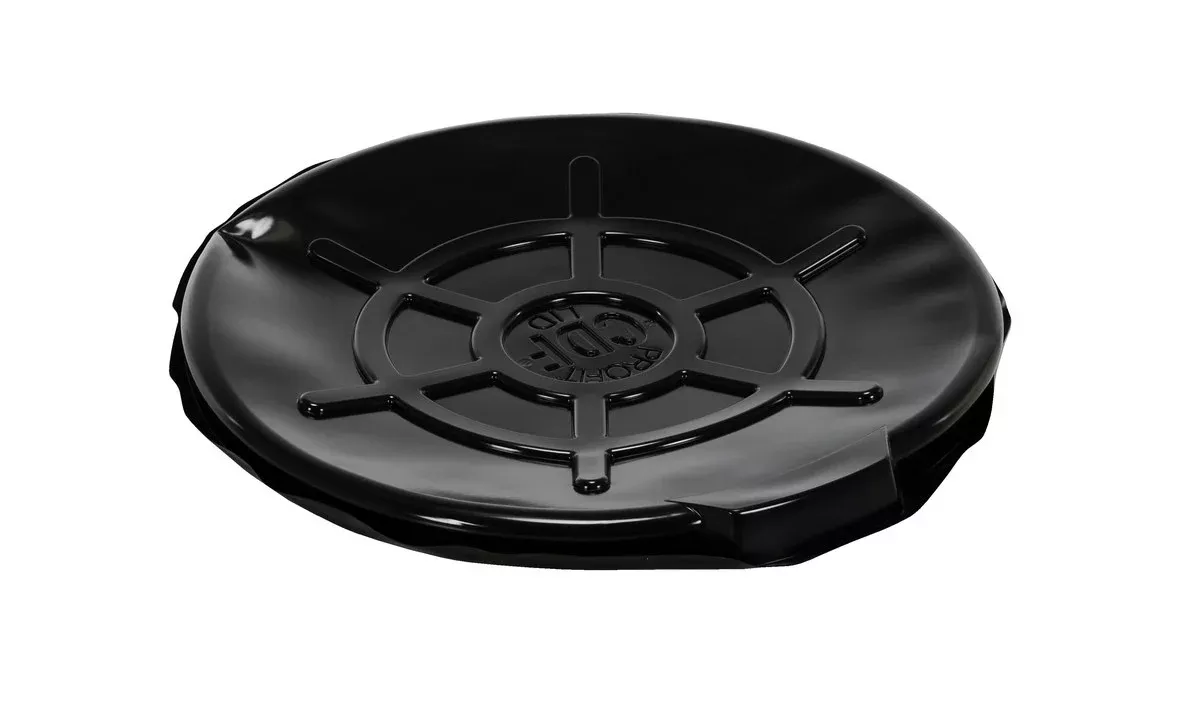BLK PLASTIC DRUM COVER OPEN HEAD 55 GAL - Model DC-TPO-B