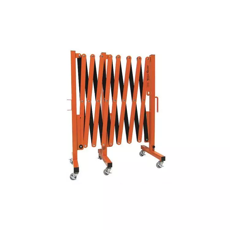 Extended Width Versa-Guard, Orange/Black with Casters