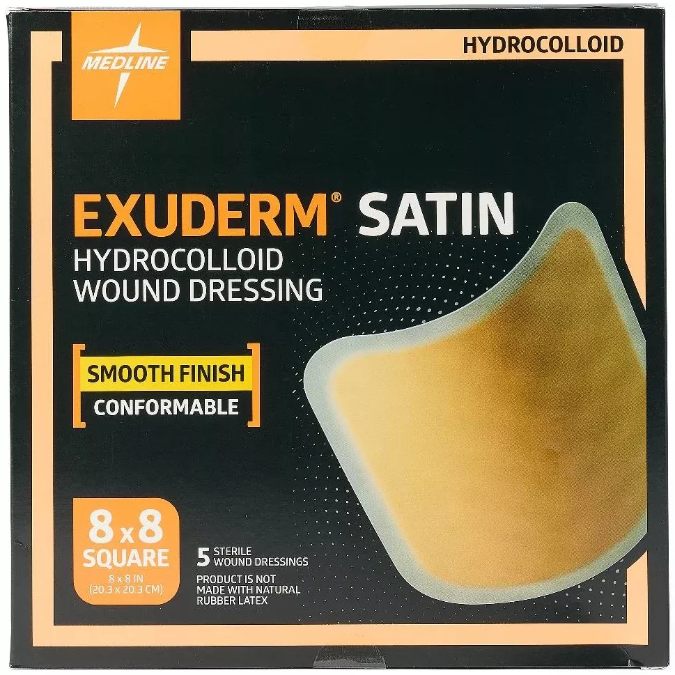 Medline Exuderm Satin Hydrocolloid Wound Dressing