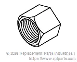 RPI RPF221 Compression Nut (5/16")
