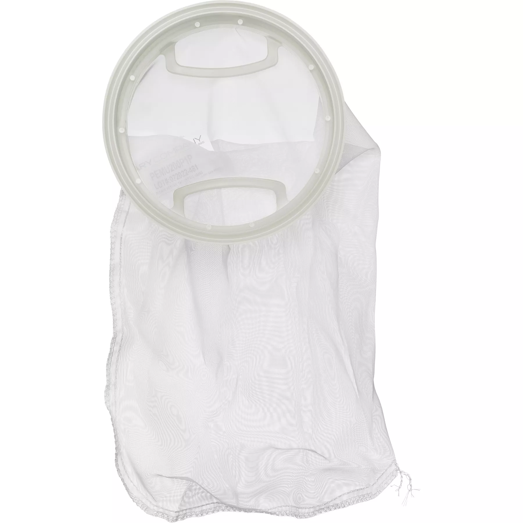 Size #1, 200 Micron - Polyester Multifilament Mesh Liquid Filter Bag, Plastic "P" Flange Ring (PEMU200P1P)