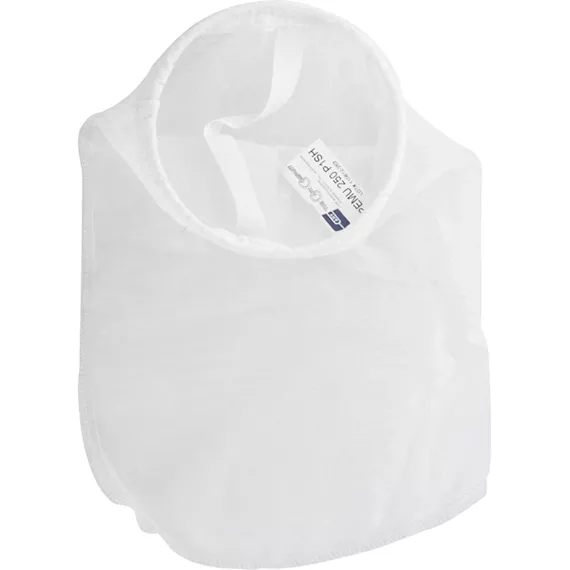 Size #1, 250 Micron - Polyester Multifilament Mesh Liquid Filter Bag, Galvanized Steel Ring, Handle (PEMU250P1SH)