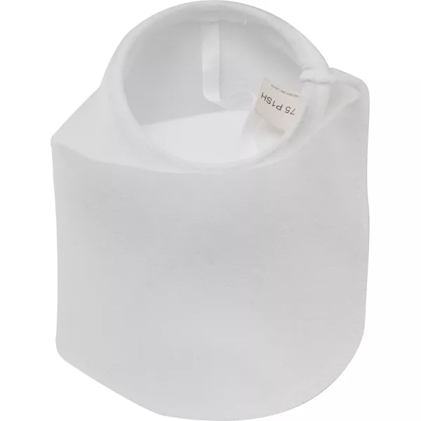 Size #1, 75 Micron - Polypropylene Felt Liquid Filter Bag, Galvanized Steel Ring, Handle (POG75P1SH)