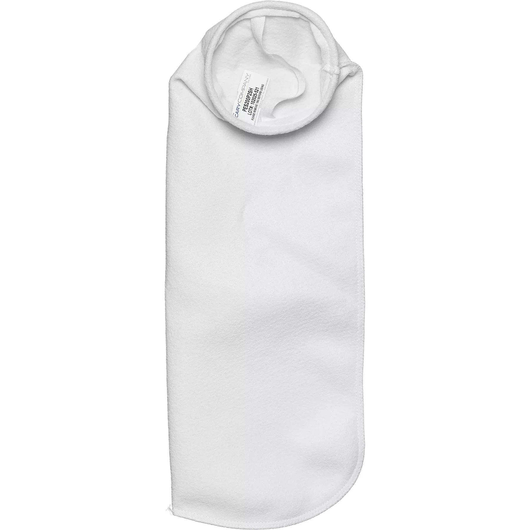 Size #2, 200 Micron - Polyester Felt Liquid Filter Bag, Galvanized Steel Ring, Handle (PES200P2SH)