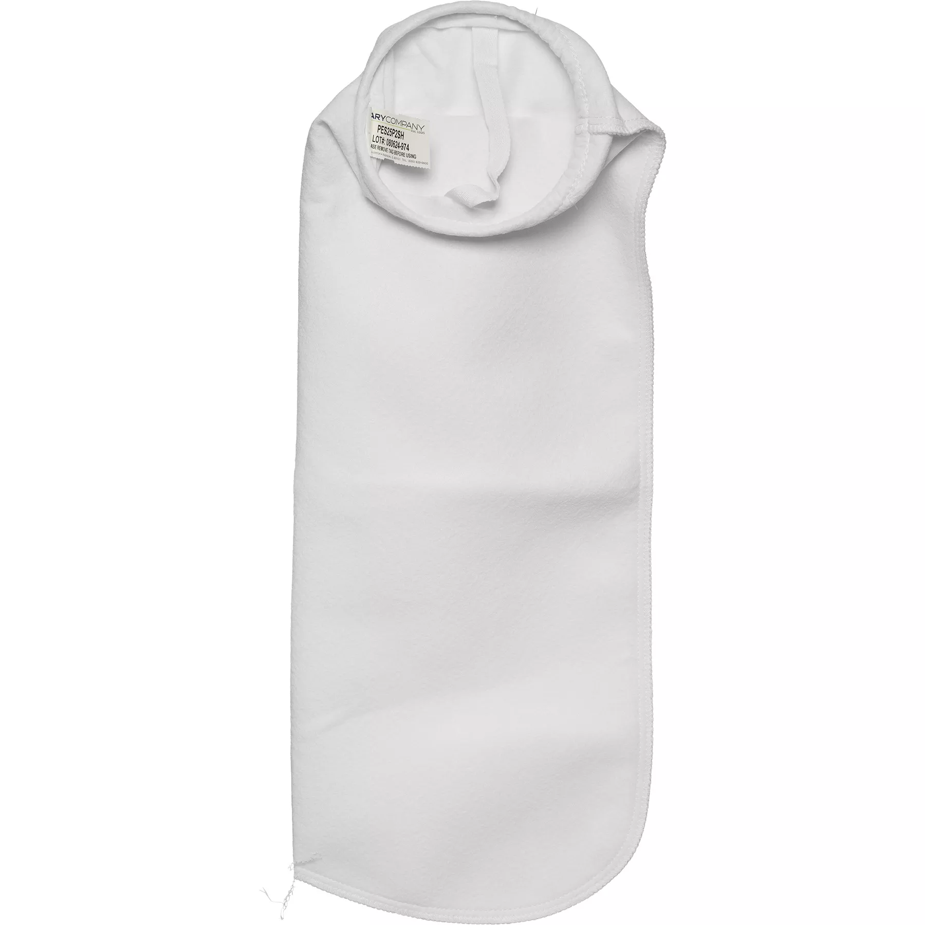 Size #2, 25 Micron - Polyester Felt Liquid Filter Bag, Galvanized Steel Ring, Handle (PES25P2SH)