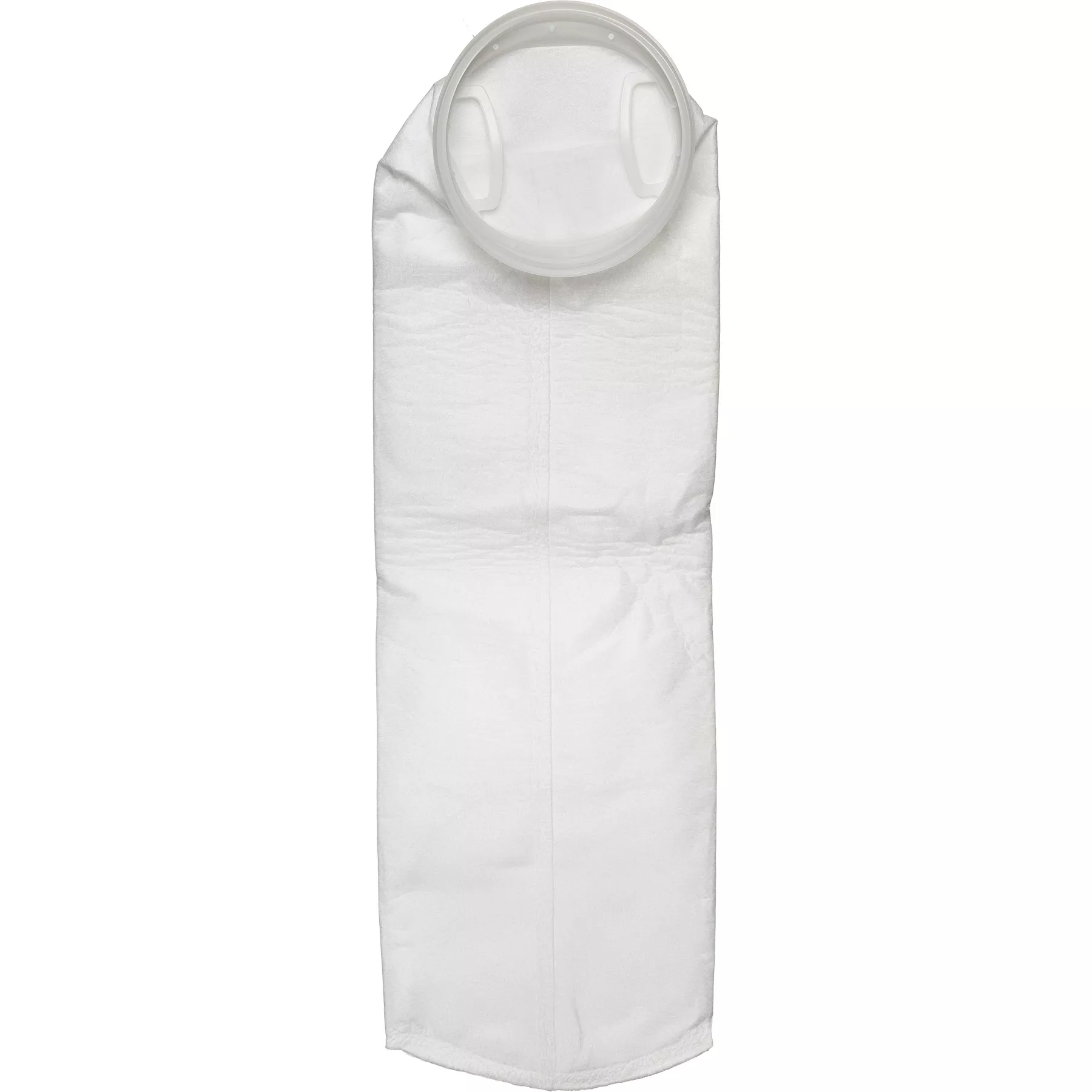 Size #2, 25 Micron - Polypropylene Felt Liquid Filter Bag, Plastic "P" Flange Ring (POG25P2P)
