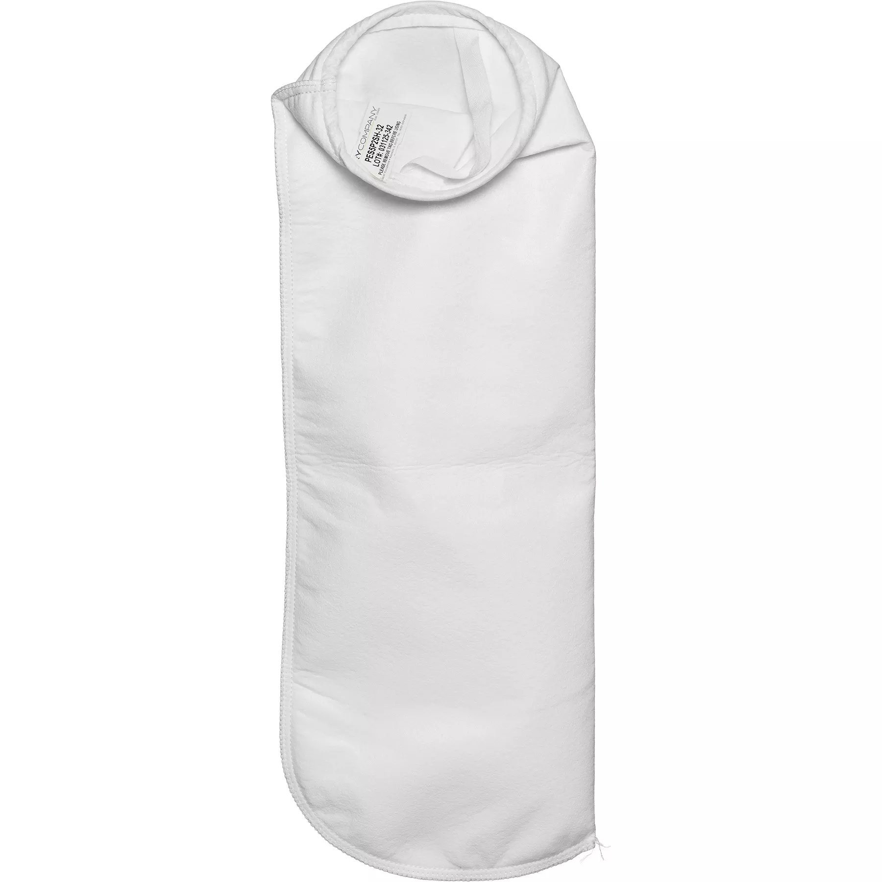 Size #2, 5 Micron - Polyester Felt Liquid Filter Bag, Galvanized Steel Ring, Handle (PES5P2SH)