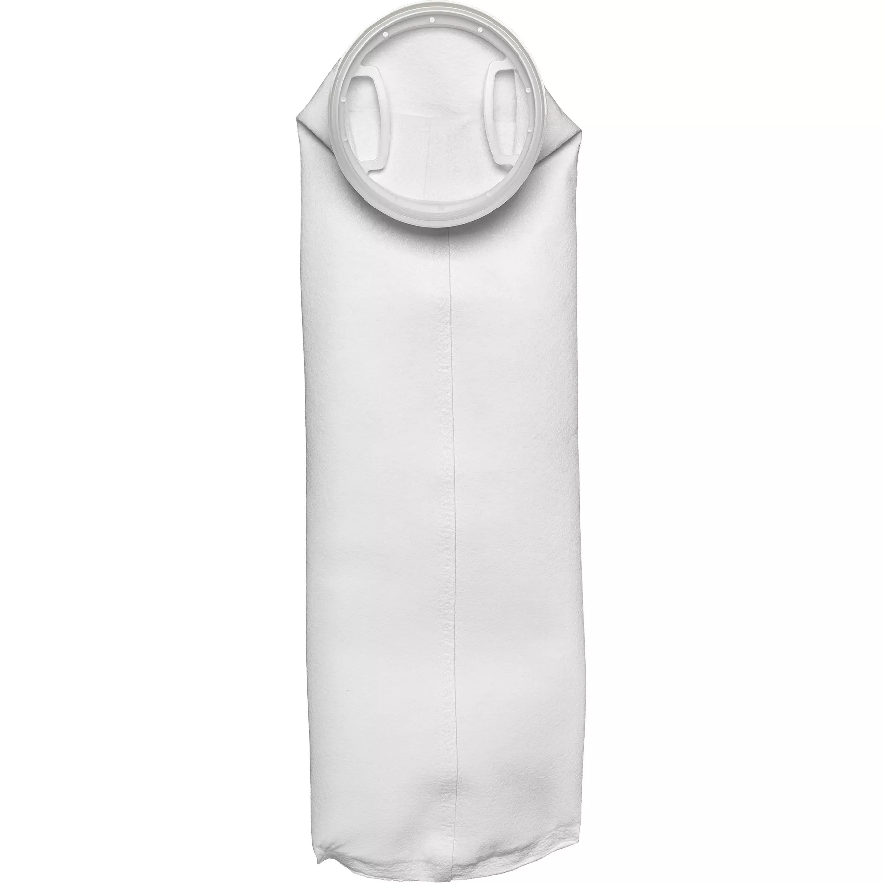 Size #2, 5 Micron - Polyester Felt Liquid Filter Bag, Plastic "P" Flange Ring (PES5P2P)