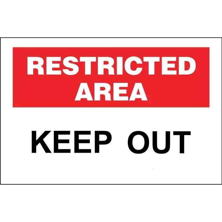 ZING Eco Security Sign, 10X14- Model 2744