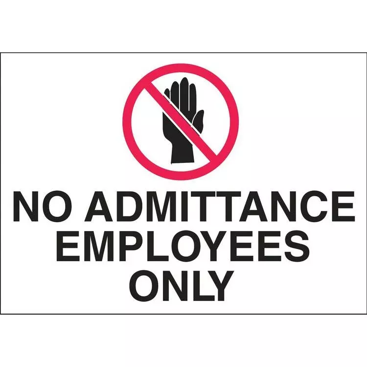 ZING Eco Security Sign, 10X14- Model 2746