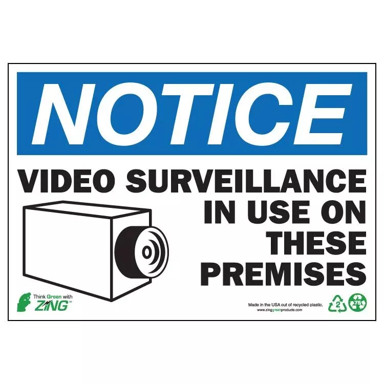 ZING Security Window Decal, 5X7, 2/PK- Model 2768